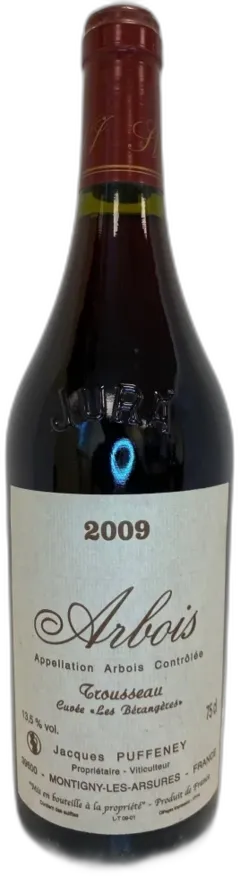photo Domaine Puffeney Jacques Arbois Trousseau les Berangeres 2009 Jura Savoie France