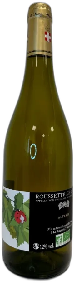 photo du vin Cellier de la Baraterie Roussette Altesse 2022 Jura Savoie France