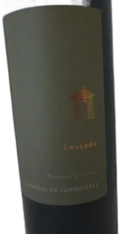 photo du vin Château Jonquieres Lansade Terrasses du Larzac Rouge 2018 Languedoc Roussillon France