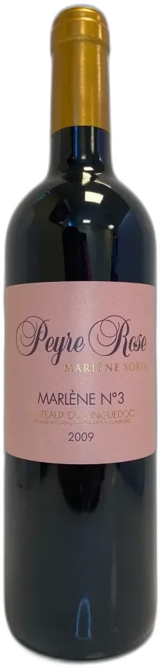 photo du vin Domaine Peyre Rose Marlene n° 3 2009 Languedoc Roussillon France