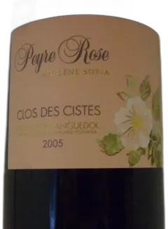 illustration du vin Domaine Peyre Rose Clos des Cistes 2005 Languedoc Roussillon France