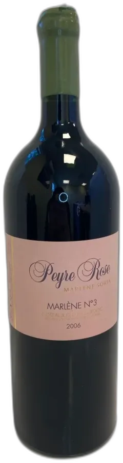 photo du vin Domaine Peyre Rose Marlene n° 3 2006 Languedoc Roussillon France