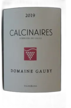 photo Domaine Gauby Calcinaires 2019 Languedoc Roussillon France