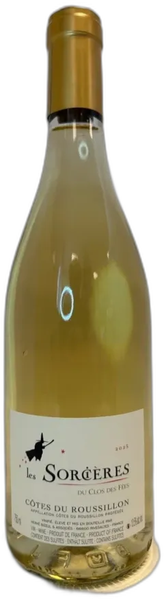 image du vin Blanc les Sorcières Clos des Fées Aop Côtes du Roussillon
