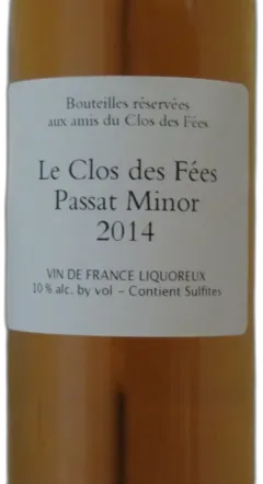 photo du vin Clos des Fees Chat du Marquis Languedoc Roussillon France