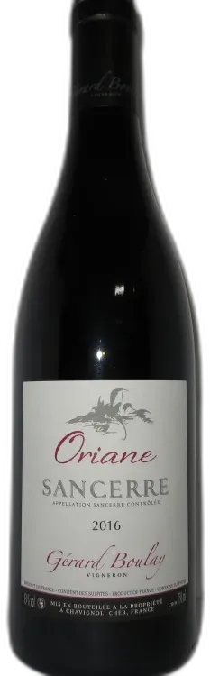 photo du vin Domaine Gerard Boulay Oriane Pays de Loire France