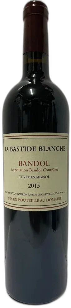 photo Domaine la Bastide Blanche Estagnol Bandol Rouge 2015 Provence Corse France