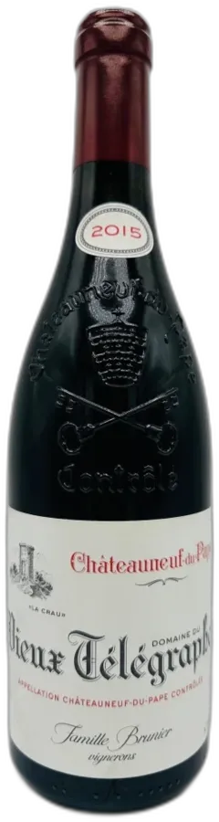 photo Domaine Brunier Vieux Telegraphe 'la Crau' 2015 Vallée du Rhône France