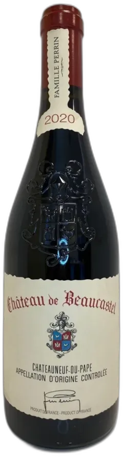vue du vin Château Beaucastel Rouge 2020 Vallée du Rhône France