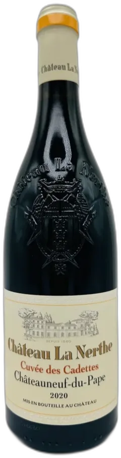 photo du vin Château la Nerthe Cuvee des Cadettes 2020 Vallée du Rhône France