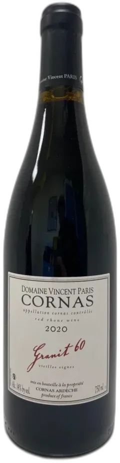photo Domaine Vincent Paris Cornas Granit 60 2020 Vallée du Rhône France