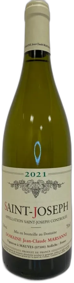 photo Domaine Jean-Claude Marsanne Saint Joseph Blanc 2021 Vallée du Rhône France