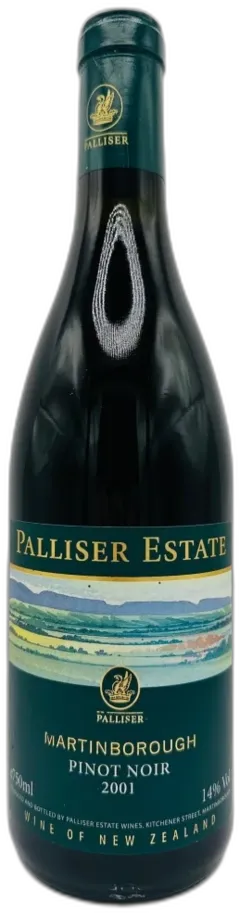 photo du vin Domaine Palliser Estate Pinot Noir 2001 Nouvelle Zelande