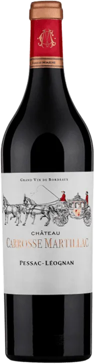 photo Château Carrosse Martillac, 2020 a O.p Pessac-Léognan, Vin Rouge