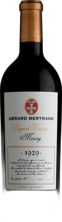 image du vin Legend Vintage Vins Doux Naturels 1939 Maury