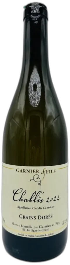 photo du vin Domaine Garnier Chablis Grains Dores Bourgogne France