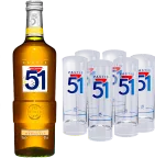 photo du vin Pastis 51 6 Verres Tubes