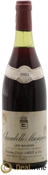 photo Chambolle-Musigny 1er Cru les Baudes Pierre Amiot et Fils 1983