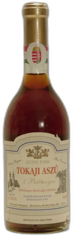 photo 1988 Hodaly Pince Kft, Tokaji Aszu 5 Puttonyos
