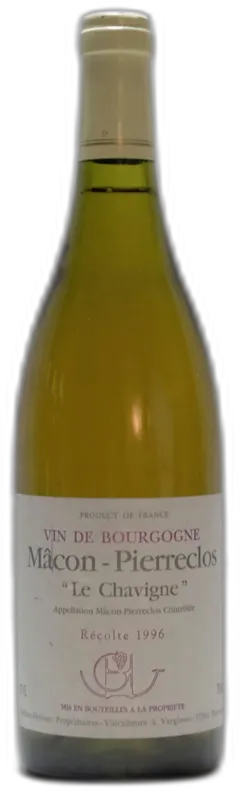 photo du vin 1996 Guffens-Heynen, Mâcon Pierreclos en Chavigne