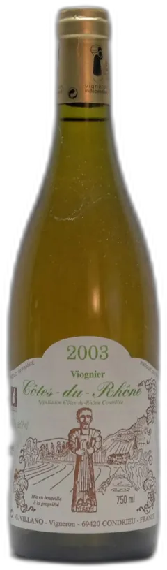 capture du vin G. Villano, Côtes du Rhone Viognier