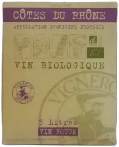 image du vin Bib Côtes du Rhône Bio Vignerons Ardéchois