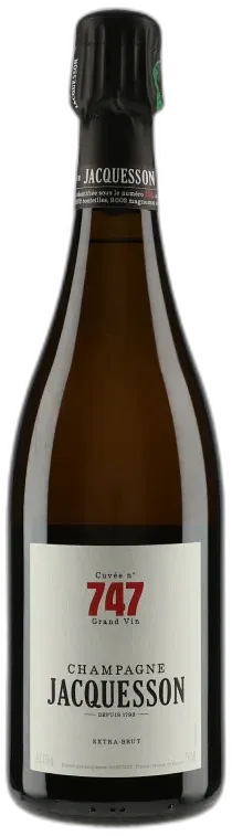 vue du vin Champagne Cuvée n°747 N.V