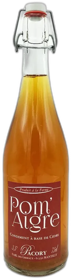 aperçu du vin Pacory, Pom'Aigre Vinaigre de Pommes, Ferme des Grimaux
