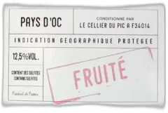 photo Bib Languedoc Igp Rose le Fruité Cellier du Pic