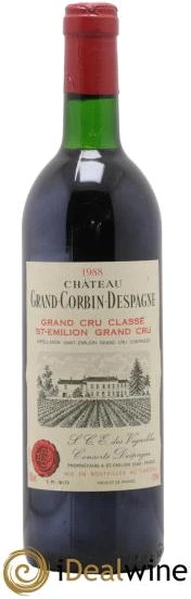 photo Château Grand Corbin Despagne Grand Cru Classé 1988