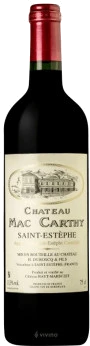 photo Château Mac Carthy 2022 Saint Estèphe Bordeaux Rouge