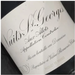 photo Domaine Leroy Nuits st Georges Aux Allots 1989