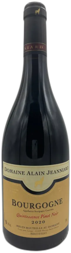 photo du vin Bougogne Quintessence Pinot Noir 2020