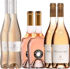 photo Best of Provence Rosé 2 Miraval 2 M de Minuty 2 Whispering Angel