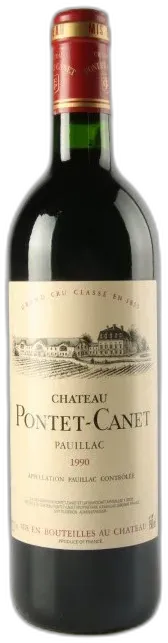 capture du vin Château Pontet-Canet 1990 Pauillac