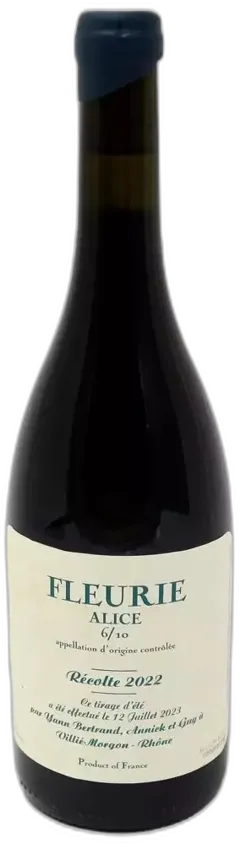 capture du vin les Bertrand Fleurie Alice 6 10 2022