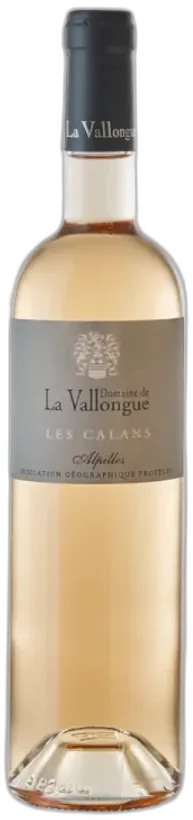 vue du vin Domaine de la Vallongue "Calans" Baux de Provence Aop 2023 Rosé
