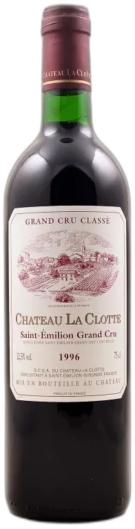 photo du vin la Clotte Saint Emilion 1996