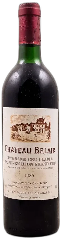 photo Belair Saint Emilion 1986