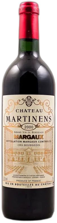 photo du vin Martinens Margaux 2000