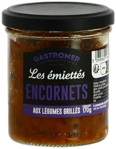 photo du vin Emiettés d’Ecornets Aux Légumes Grillés Par Gastromer 170 gr
