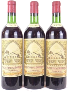 photo 1970 Pomerol Vieux Château Bourgneuf Rouge Bordeaux