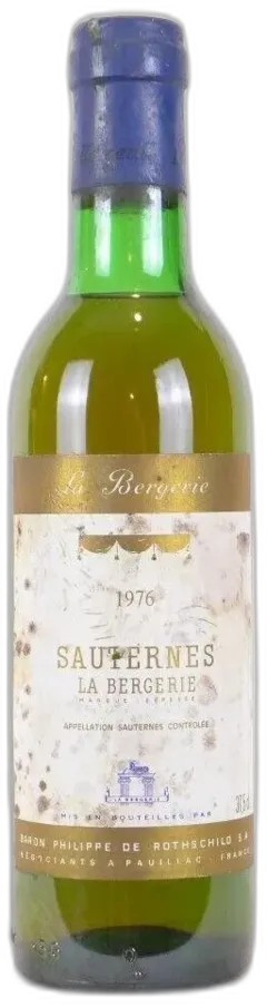 photo 1976 Sauternes la Bergerie Baron Philippe de Rothschild Liquoreux Bordeaux