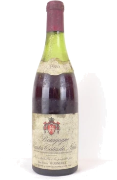 photo 1980 Hautes Côtes de Nuits Jean-Pierre Mugneret Niveau Bas) Rouge Bourgogne