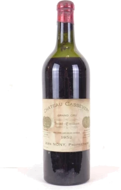 photo 1952 Saint-Émilion Château Cassevert Grand Cru Rouge Bordeaux
