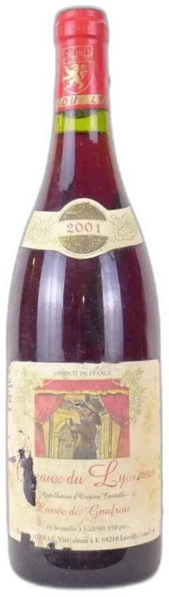 photo 2001 Coteaux du Lyonnais Cayolle Cuvée de Gnafron Rouge Rhône
