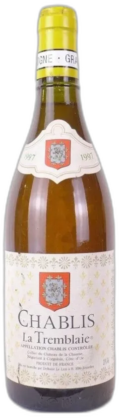 photo 1997 Chablis Cellier Château de la Chaume la Tremblaie Blanc Bourgogne