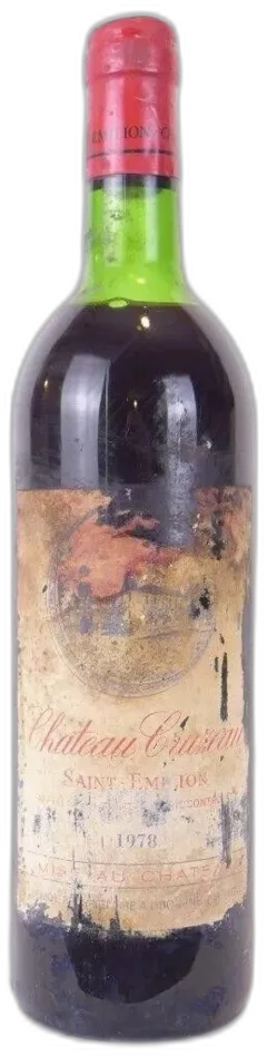 photo 1978 Saint-Émilion Château Cruzeau n1 Rouge Bordeaux