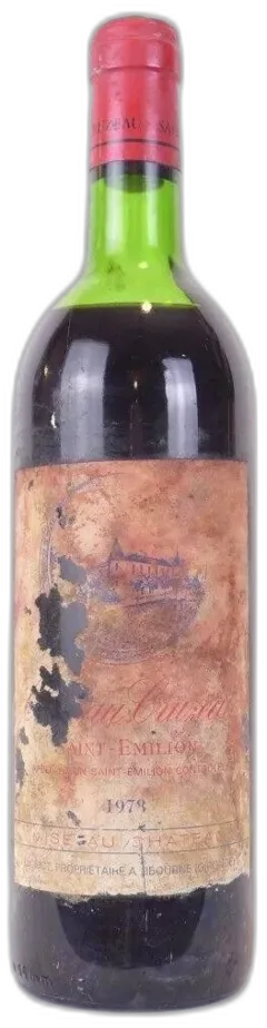 photo 1978 Saint-Émilion Château Cruzeau Étiquette Abîmée) Rouge Bordeaux