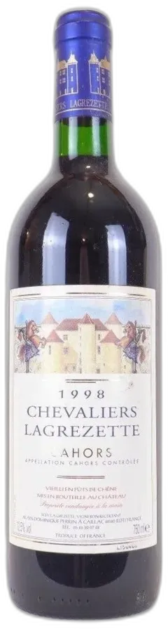 photo 1998 Cahors Chevaliers Lagrezette Fût de Chêne Rouge Sud-Ouest